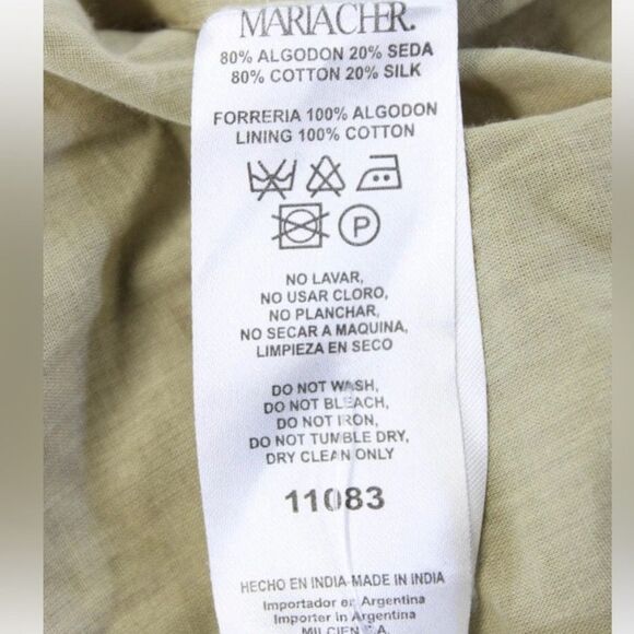 Maria Cher Mariacher Castex Joanne Halter Flowy‎ Maxi Dress Boho Indie Silk M - Picture 8 of 11